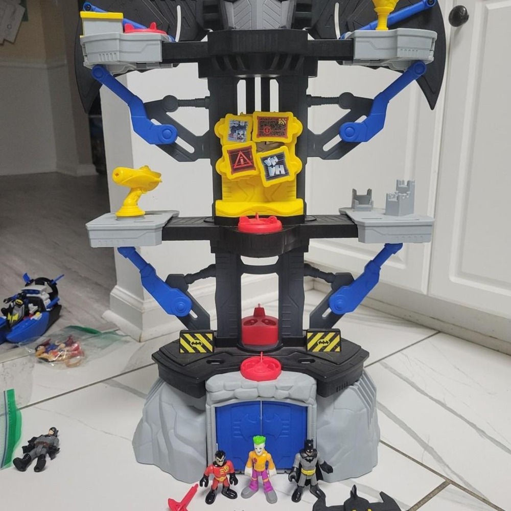 Imaginext Batcave playset with Batman and Robin figures